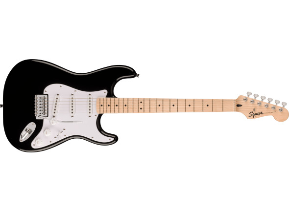 Fender Squier Sonic Maple Fingerboard White Pickguard Black Fender Squier Sonic Maple Fingerboard White Pickguard Black